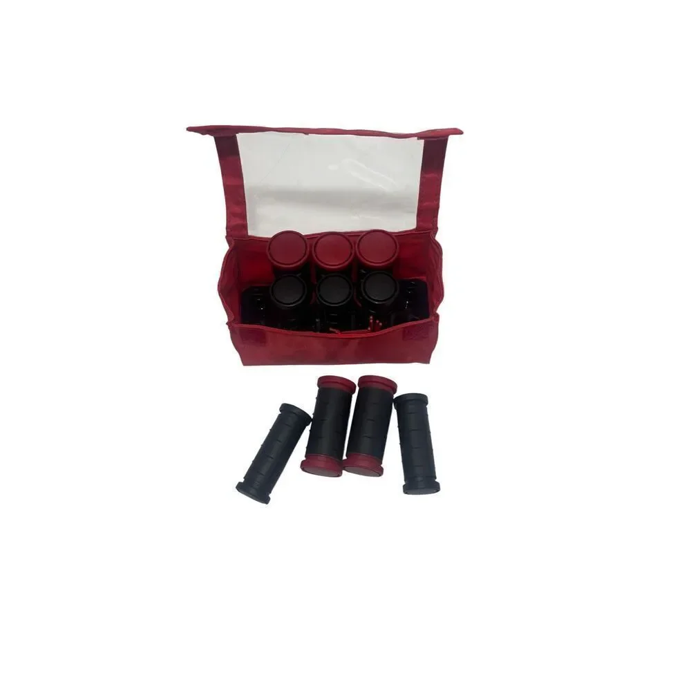 Remington red travel set of heated hair rollers. The set includes black & red ro